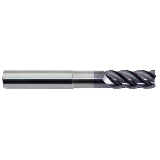 Picture of M.A. Ford 17862524NA Dia 5/8 SH 0.6250 LOC 1.50 OAL4.00 End Mill Standard Flute Standard Helix Carbide AlTiN Single End Corner Radius0.0300 0.76mm TuffCut® XR